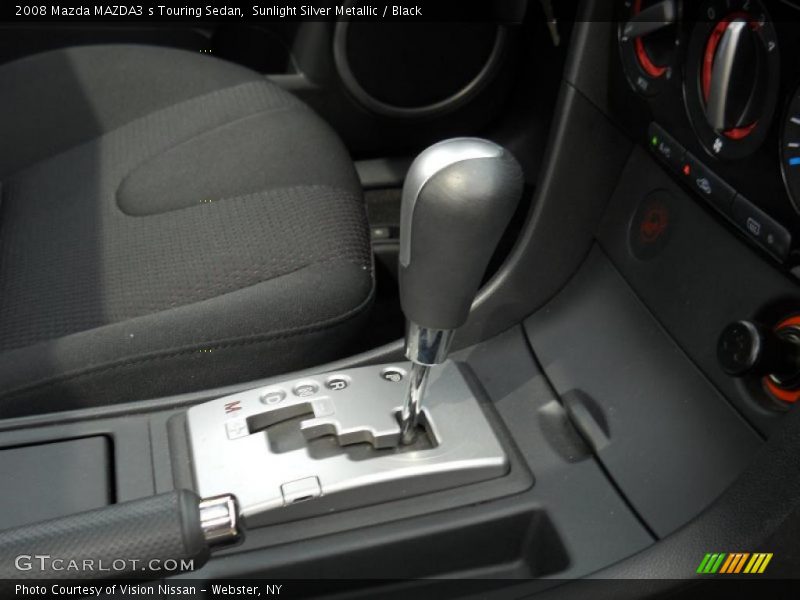 Sunlight Silver Metallic / Black 2008 Mazda MAZDA3 s Touring Sedan