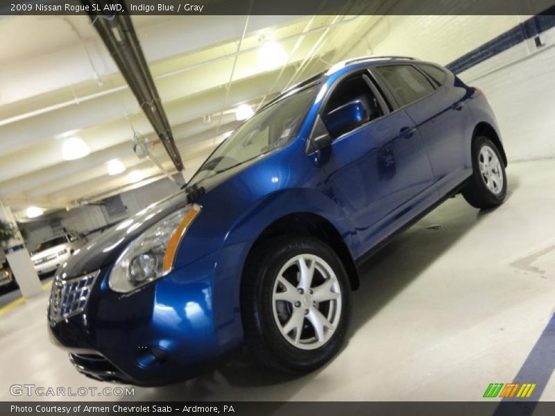 Indigo Blue / Gray 2009 Nissan Rogue SL AWD