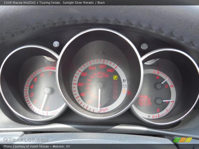 Sunlight Silver Metallic / Black 2008 Mazda MAZDA3 s Touring Sedan