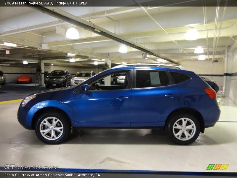 Indigo Blue / Gray 2009 Nissan Rogue SL AWD