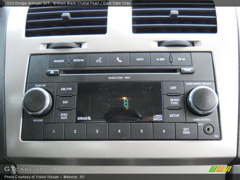 Brilliant Black Crystal Pearl / Dark Slate Gray 2010 Dodge Avenger SXT