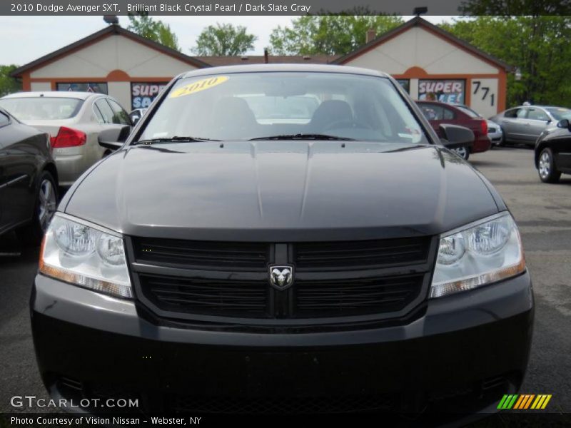 Brilliant Black Crystal Pearl / Dark Slate Gray 2010 Dodge Avenger SXT