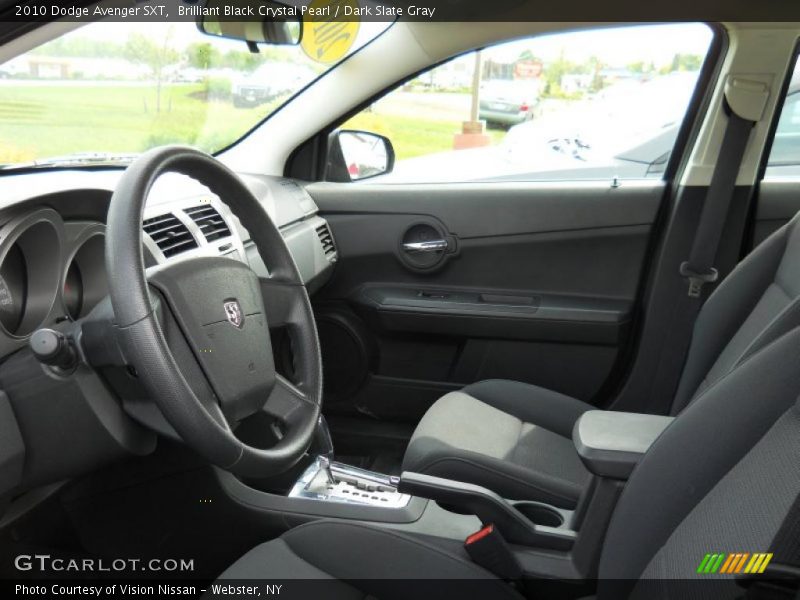 Brilliant Black Crystal Pearl / Dark Slate Gray 2010 Dodge Avenger SXT