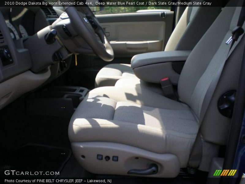 Deep Water Blue Pearl Coat / Dark Slate Gray/Medium Slate Gray 2010 Dodge Dakota Big Horn Extended Cab 4x4
