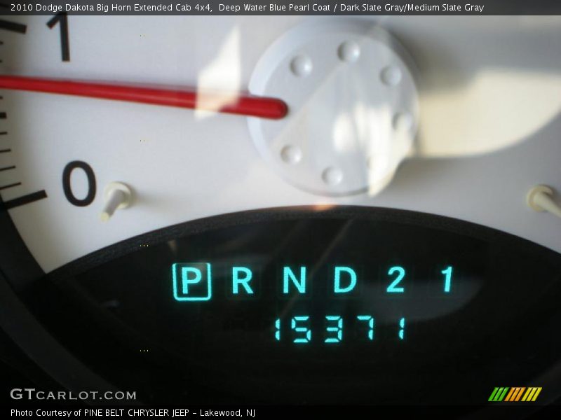 Deep Water Blue Pearl Coat / Dark Slate Gray/Medium Slate Gray 2010 Dodge Dakota Big Horn Extended Cab 4x4