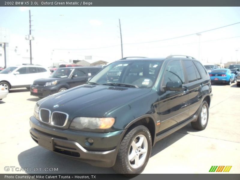 Oxford Green Metallic / Beige 2002 BMW X5 3.0i