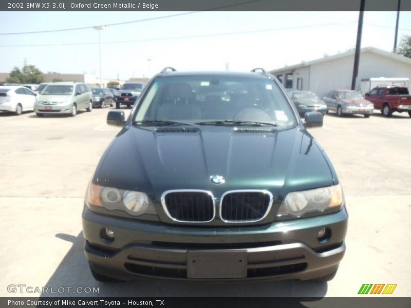 Oxford Green Metallic / Beige 2002 BMW X5 3.0i