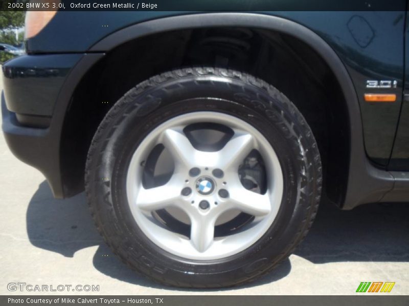 Oxford Green Metallic / Beige 2002 BMW X5 3.0i