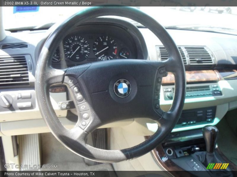 Oxford Green Metallic / Beige 2002 BMW X5 3.0i