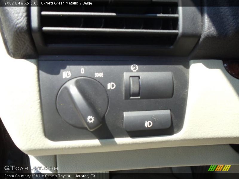 Oxford Green Metallic / Beige 2002 BMW X5 3.0i