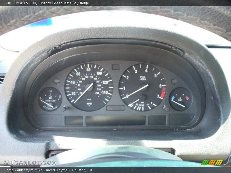 Oxford Green Metallic / Beige 2002 BMW X5 3.0i