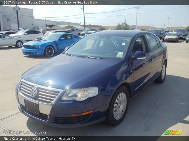 Blue Graphite Metallic / Black 2007 Volkswagen Passat 2.0T Sedan