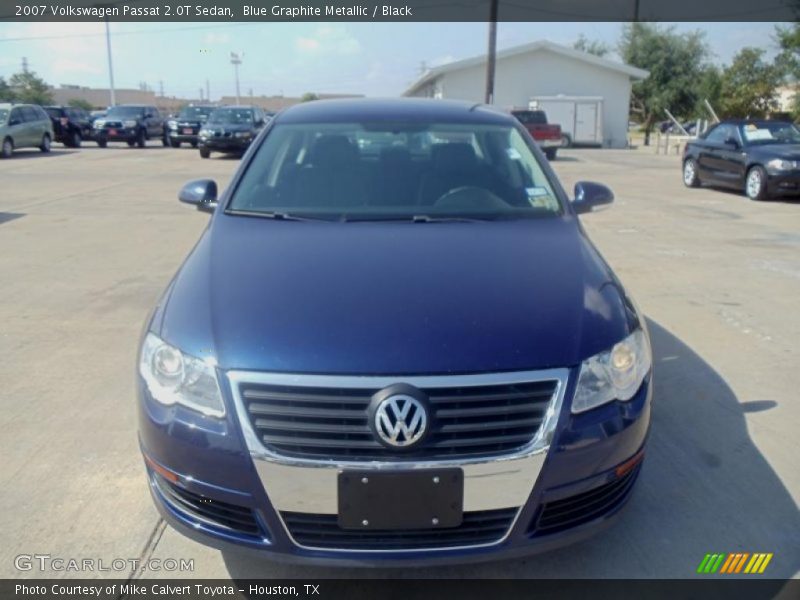 Blue Graphite Metallic / Black 2007 Volkswagen Passat 2.0T Sedan