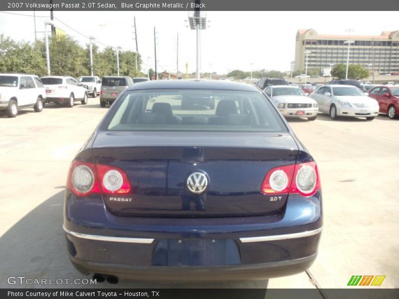 Blue Graphite Metallic / Black 2007 Volkswagen Passat 2.0T Sedan