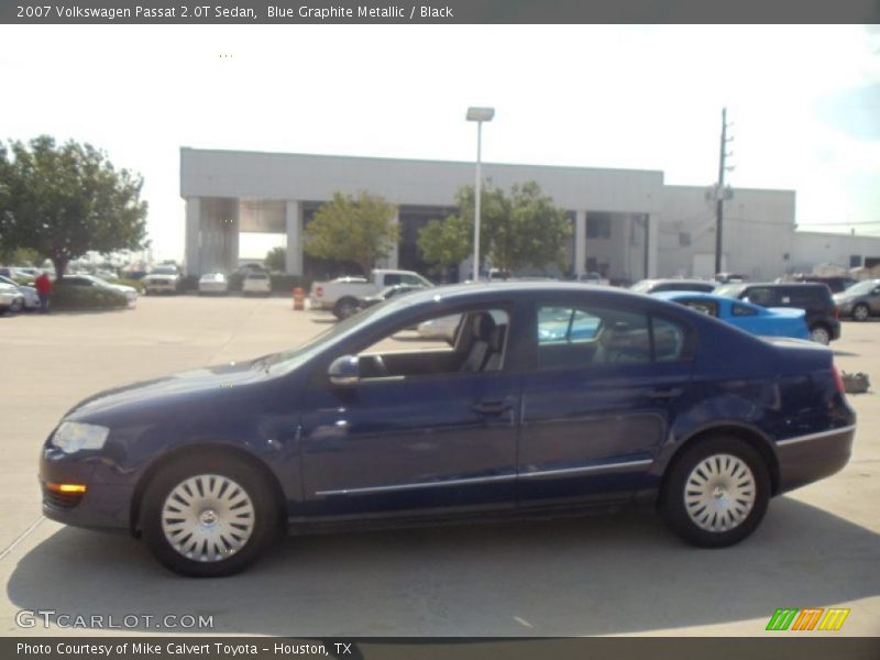 Blue Graphite Metallic / Black 2007 Volkswagen Passat 2.0T Sedan