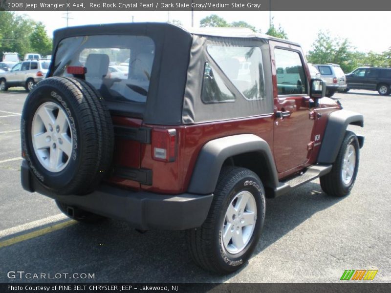 Red Rock Crystal Pearl / Dark Slate Gray/Medium Slate Gray 2008 Jeep Wrangler X 4x4