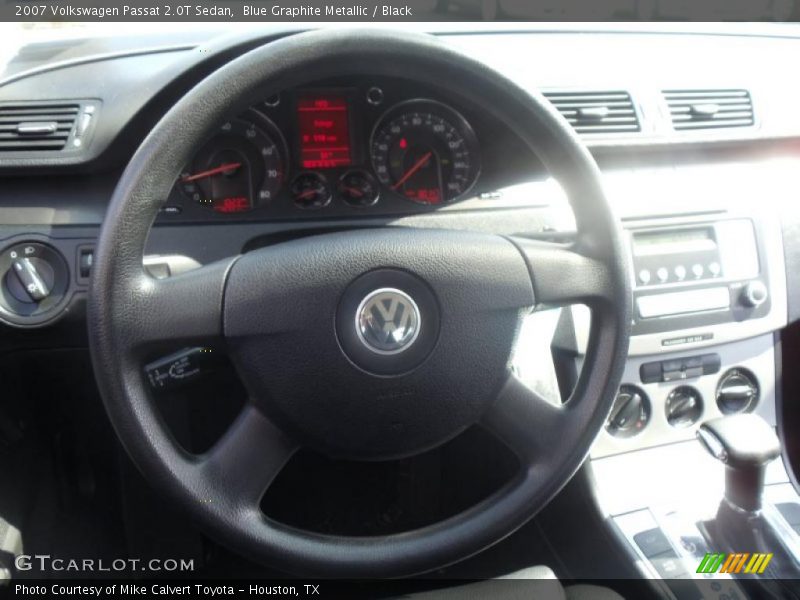 Blue Graphite Metallic / Black 2007 Volkswagen Passat 2.0T Sedan