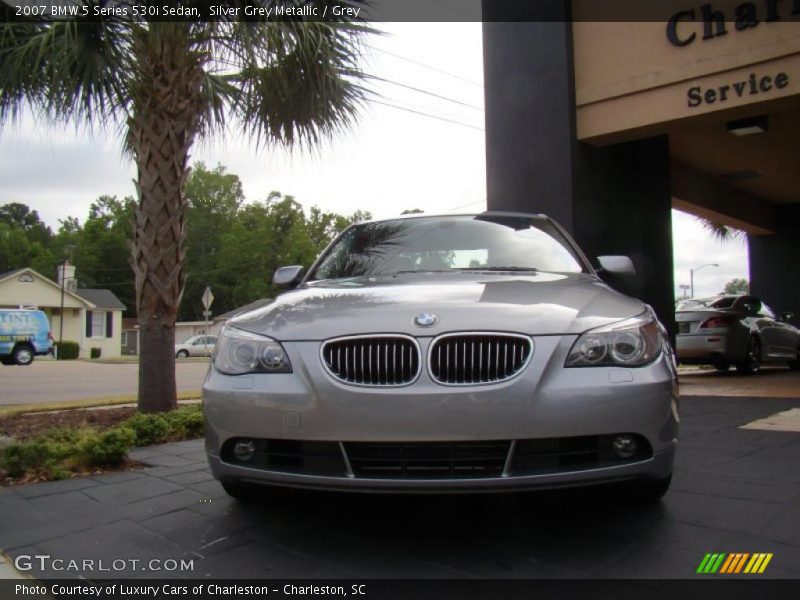 Silver Grey Metallic / Grey 2007 BMW 5 Series 530i Sedan