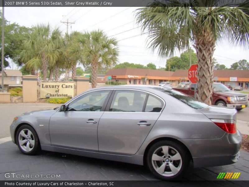 Silver Grey Metallic / Grey 2007 BMW 5 Series 530i Sedan