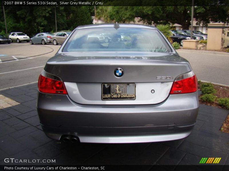 Silver Grey Metallic / Grey 2007 BMW 5 Series 530i Sedan