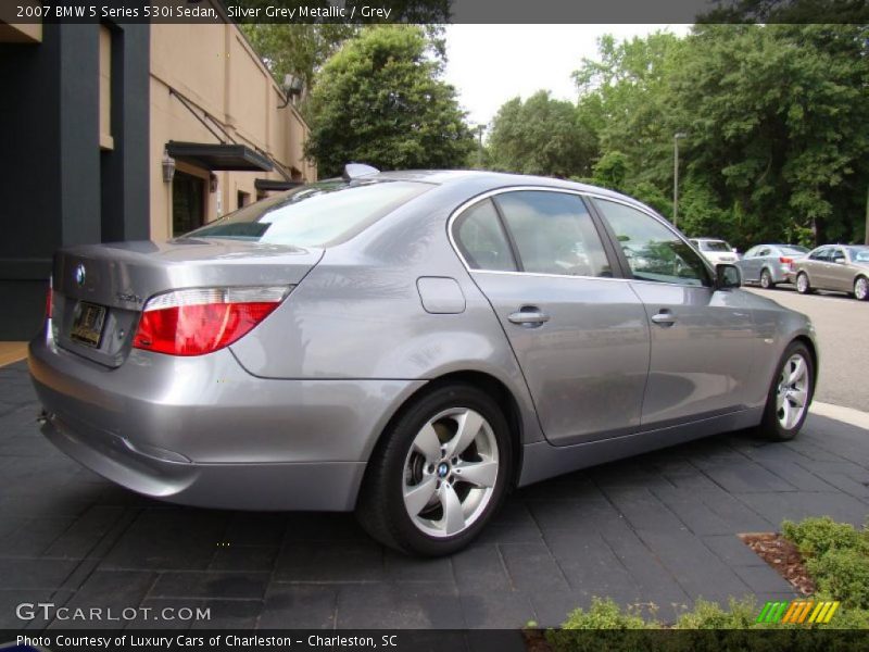Silver Grey Metallic / Grey 2007 BMW 5 Series 530i Sedan