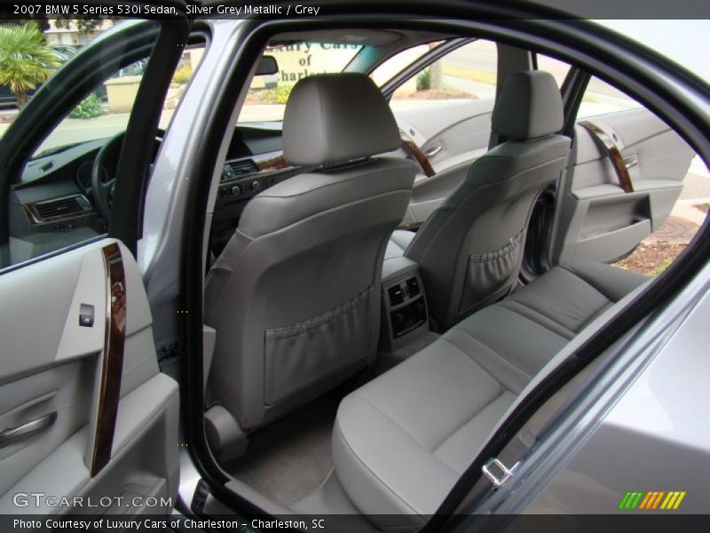 Silver Grey Metallic / Grey 2007 BMW 5 Series 530i Sedan