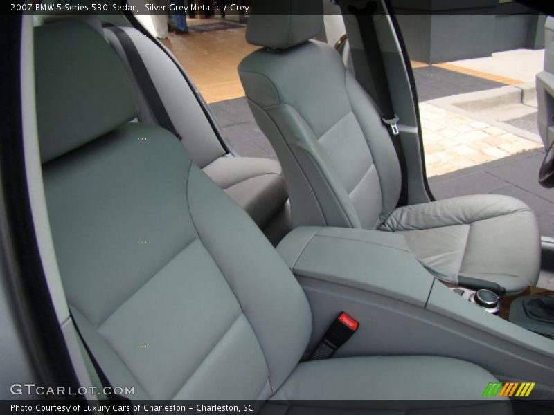 Silver Grey Metallic / Grey 2007 BMW 5 Series 530i Sedan