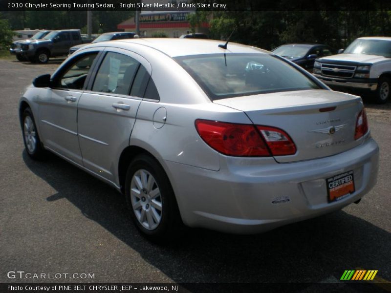Bright Silver Metallic / Dark Slate Gray 2010 Chrysler Sebring Touring Sedan