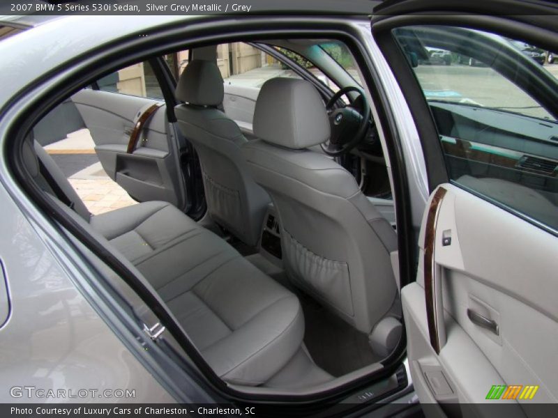 Silver Grey Metallic / Grey 2007 BMW 5 Series 530i Sedan
