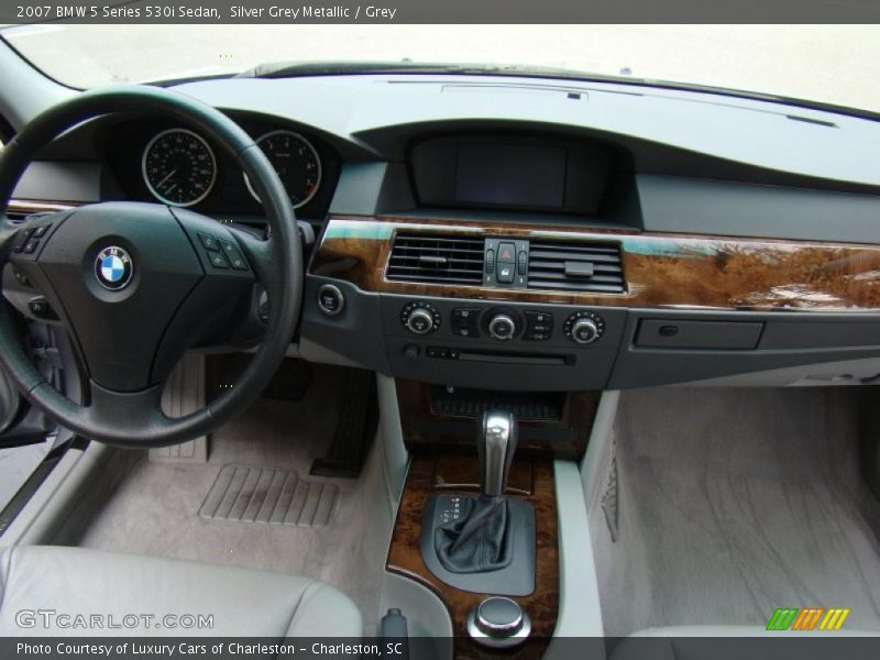 Silver Grey Metallic / Grey 2007 BMW 5 Series 530i Sedan
