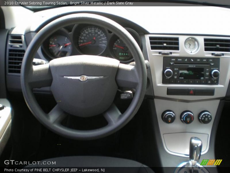 Bright Silver Metallic / Dark Slate Gray 2010 Chrysler Sebring Touring Sedan