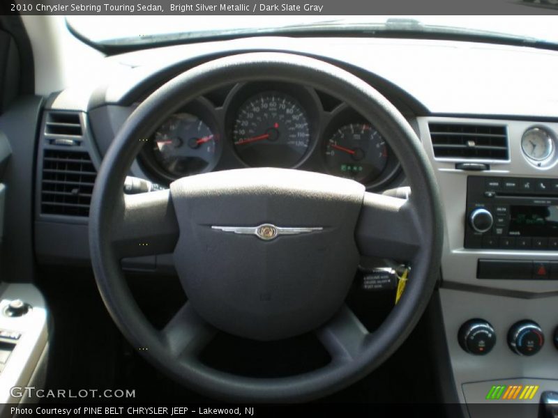 Bright Silver Metallic / Dark Slate Gray 2010 Chrysler Sebring Touring Sedan