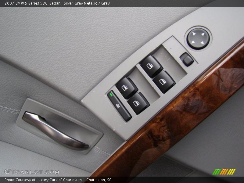Silver Grey Metallic / Grey 2007 BMW 5 Series 530i Sedan