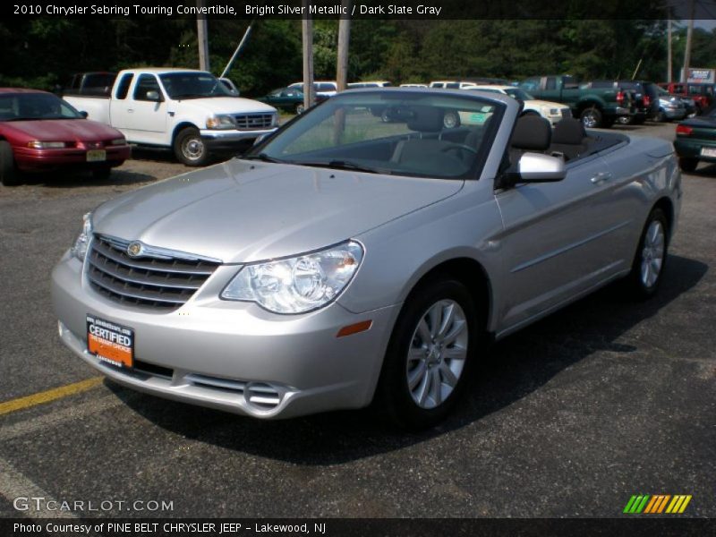 Bright Silver Metallic / Dark Slate Gray 2010 Chrysler Sebring Touring Convertible