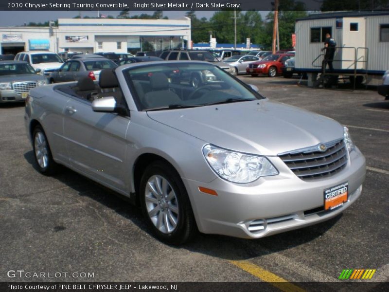 Bright Silver Metallic / Dark Slate Gray 2010 Chrysler Sebring Touring Convertible