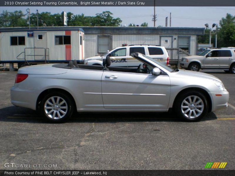Bright Silver Metallic / Dark Slate Gray 2010 Chrysler Sebring Touring Convertible