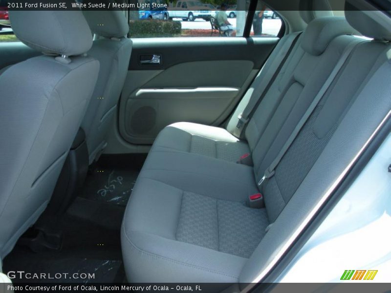 White Suede / Medium Light Stone 2011 Ford Fusion SE
