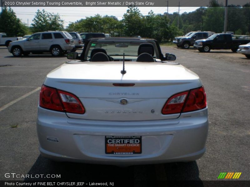 Bright Silver Metallic / Dark Slate Gray 2010 Chrysler Sebring Touring Convertible