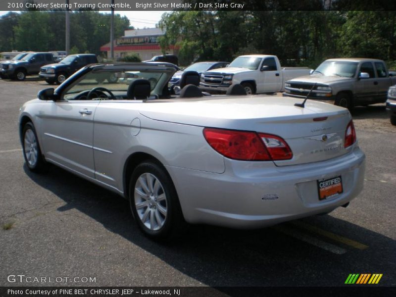 Bright Silver Metallic / Dark Slate Gray 2010 Chrysler Sebring Touring Convertible