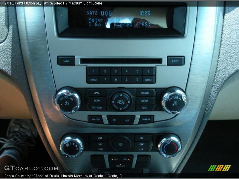 White Suede / Medium Light Stone 2011 Ford Fusion SE