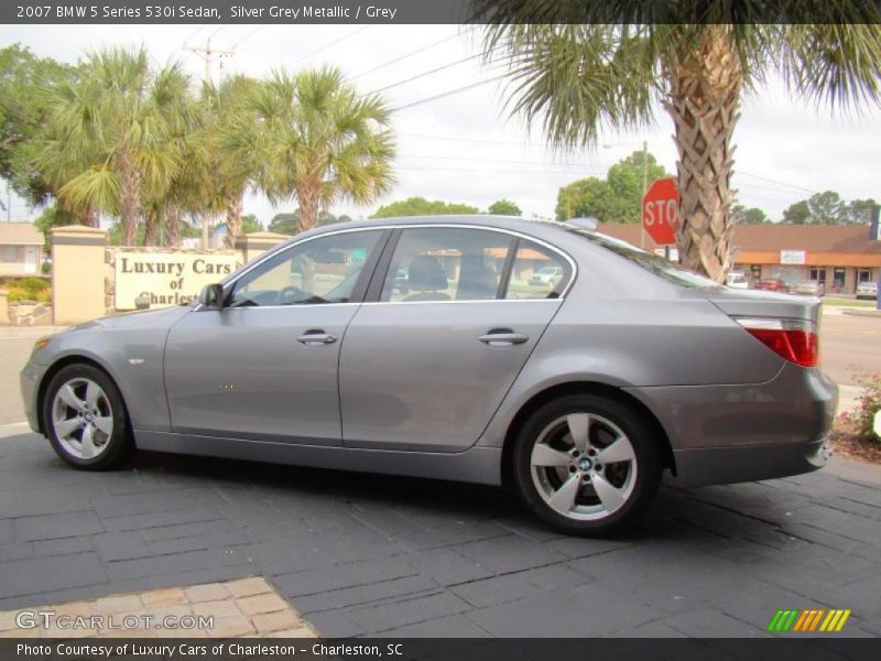 Silver Grey Metallic / Grey 2007 BMW 5 Series 530i Sedan