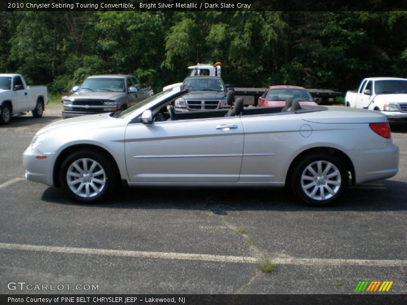 Bright Silver Metallic / Dark Slate Gray 2010 Chrysler Sebring Touring Convertible