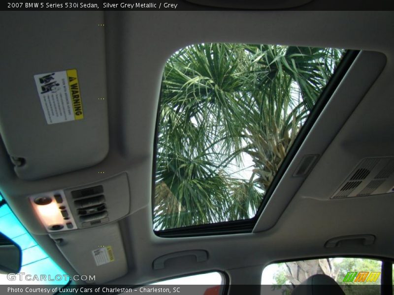 Silver Grey Metallic / Grey 2007 BMW 5 Series 530i Sedan