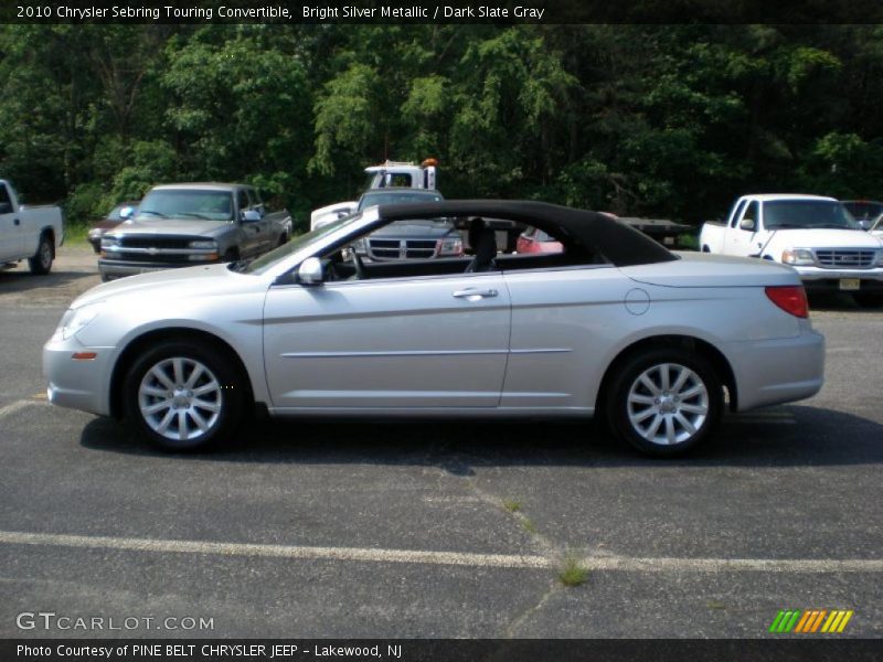 Bright Silver Metallic / Dark Slate Gray 2010 Chrysler Sebring Touring Convertible
