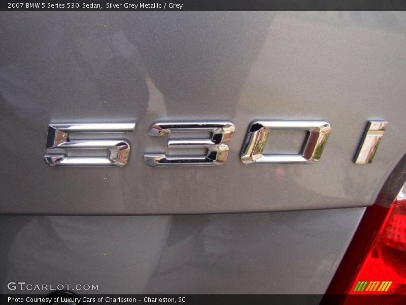 Silver Grey Metallic / Grey 2007 BMW 5 Series 530i Sedan