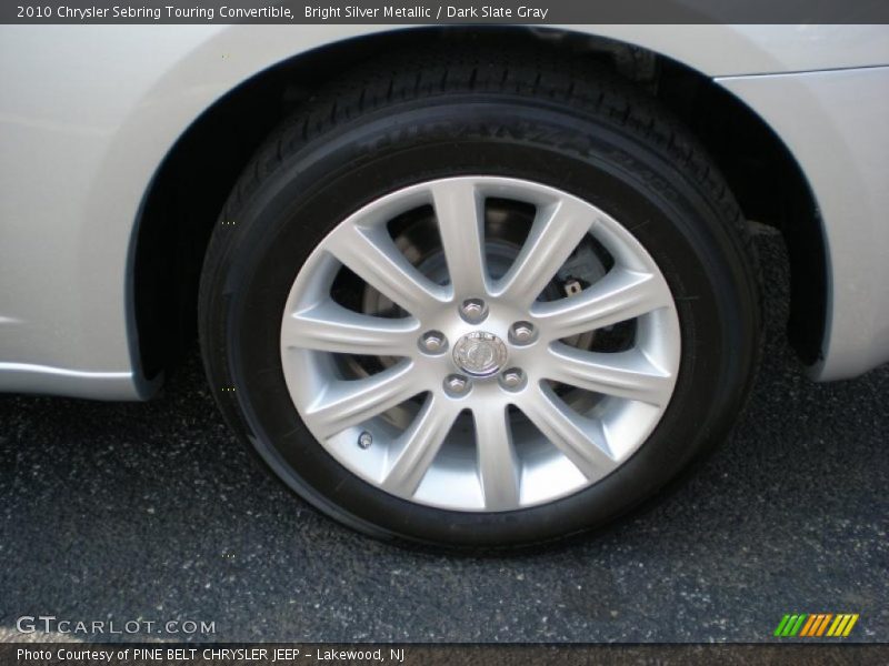 Bright Silver Metallic / Dark Slate Gray 2010 Chrysler Sebring Touring Convertible
