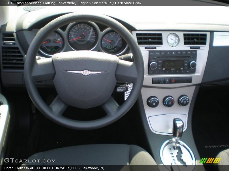 Bright Silver Metallic / Dark Slate Gray 2010 Chrysler Sebring Touring Convertible