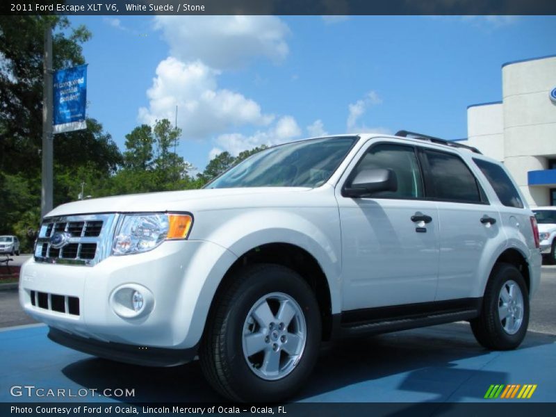 White Suede / Stone 2011 Ford Escape XLT V6