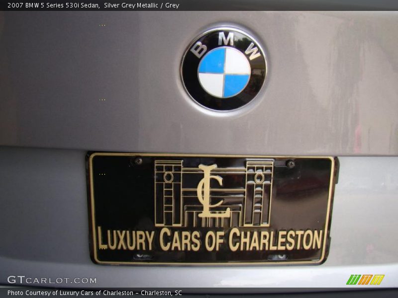 Silver Grey Metallic / Grey 2007 BMW 5 Series 530i Sedan