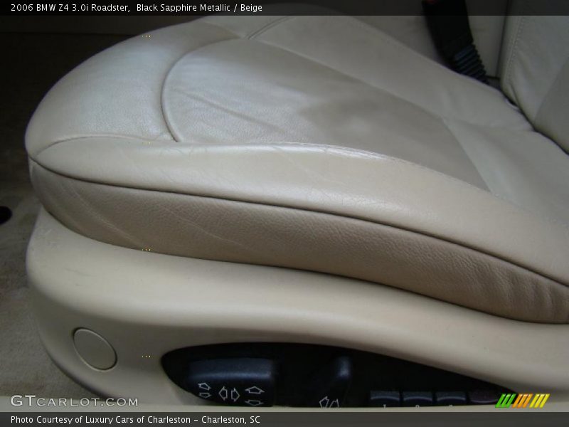 Black Sapphire Metallic / Beige 2006 BMW Z4 3.0i Roadster